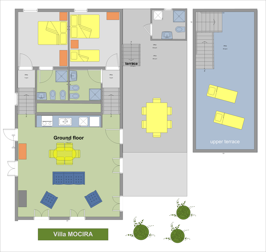 Villa Mocira — layout